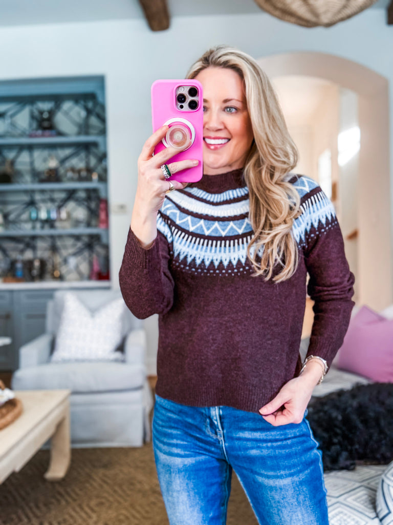 Snow Blast Patterned Sweater