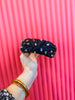 Gemmie Knotted Headband-Black