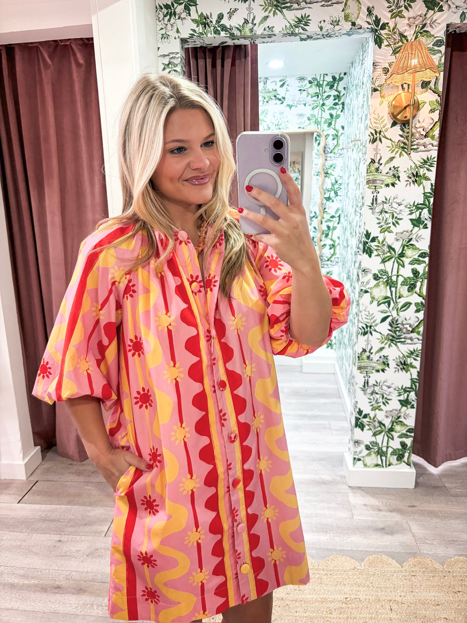 Sun and Wave Mini Dress