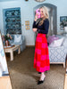 Lolli Striped Midi Skirt
