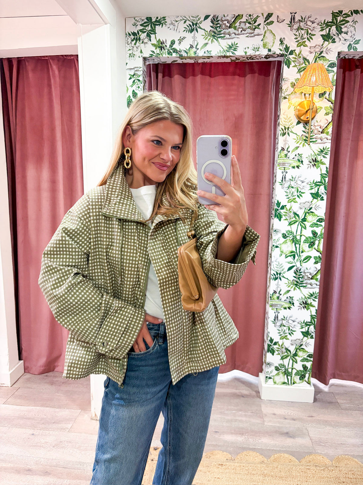 Somewhere Nice Gingham Jacket