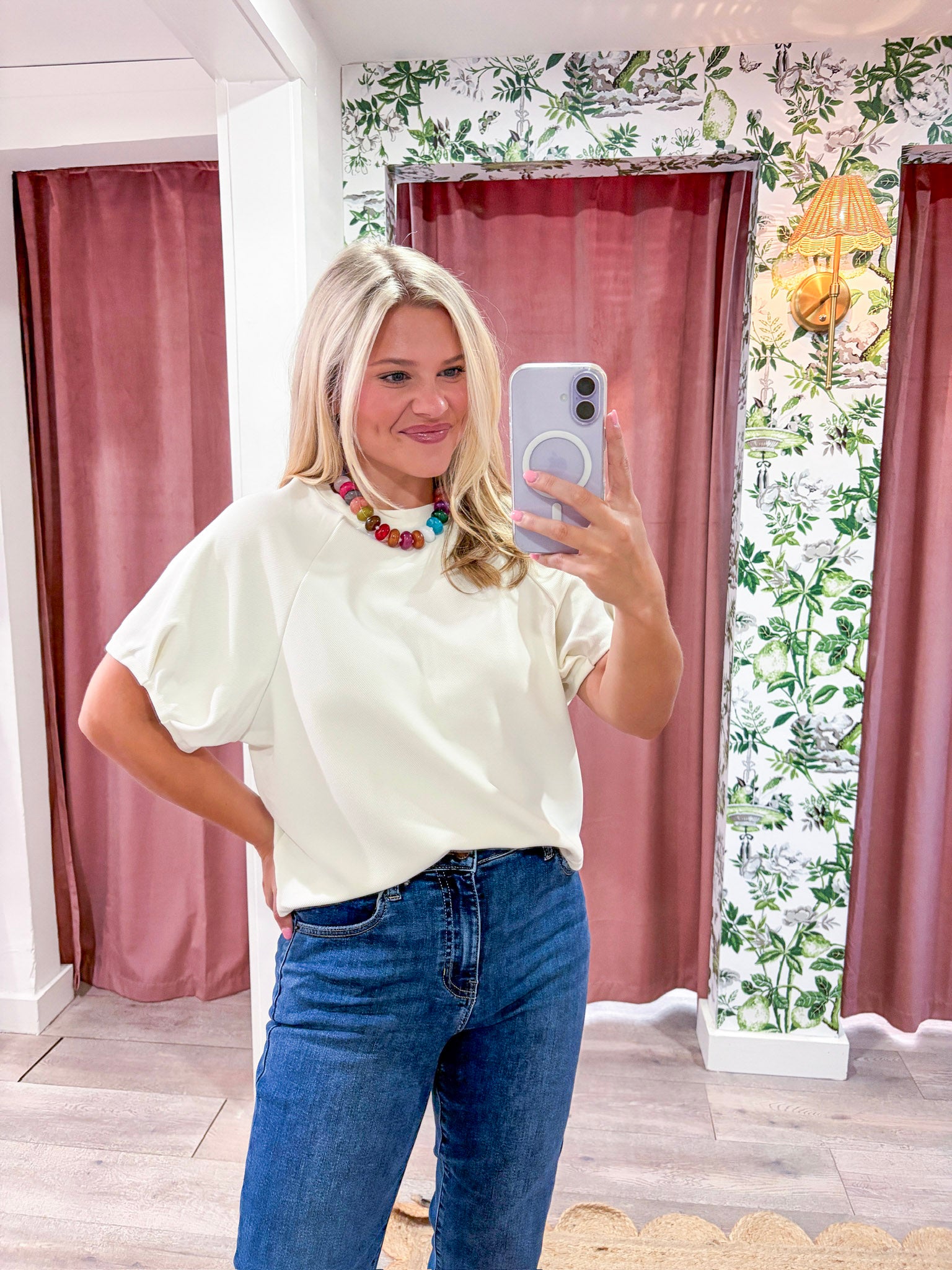 Autumn Orchard Top-Ivory
