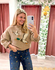 Lakeside Duck Sweater-Latte