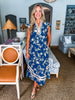 Teatime Time Floral Print Midi Dress