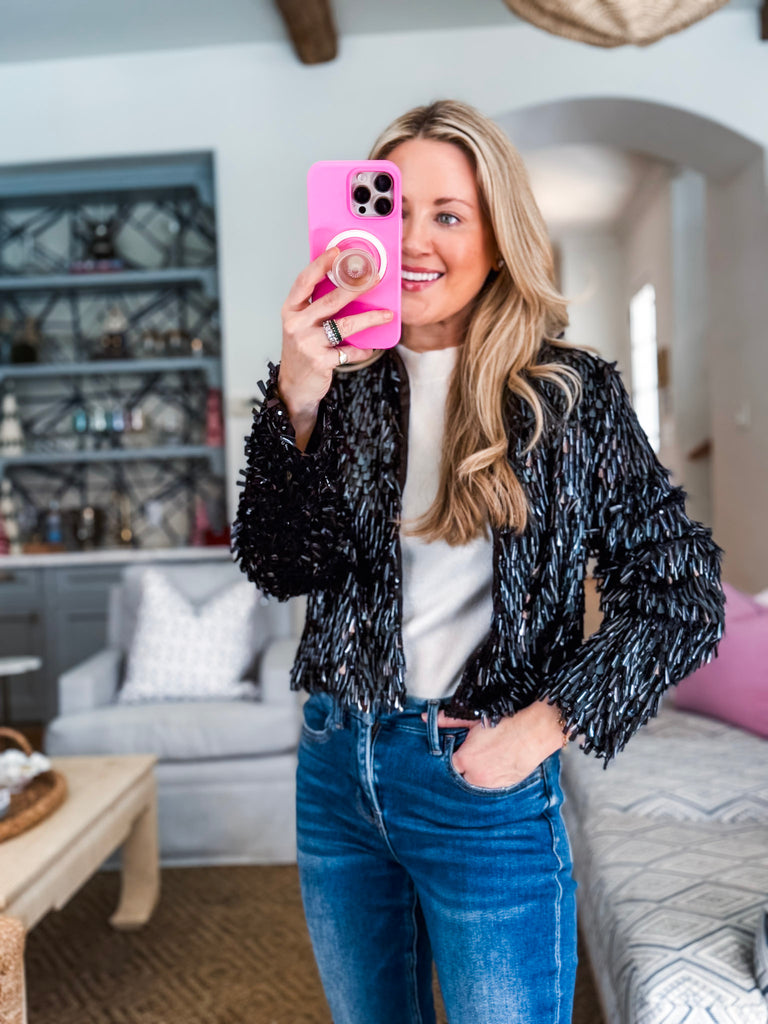 Fancy Flutter Sequin Jacket