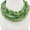 Chunky Beaded Necklace-Green