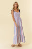 Summer Spark Striped Maxi Dress