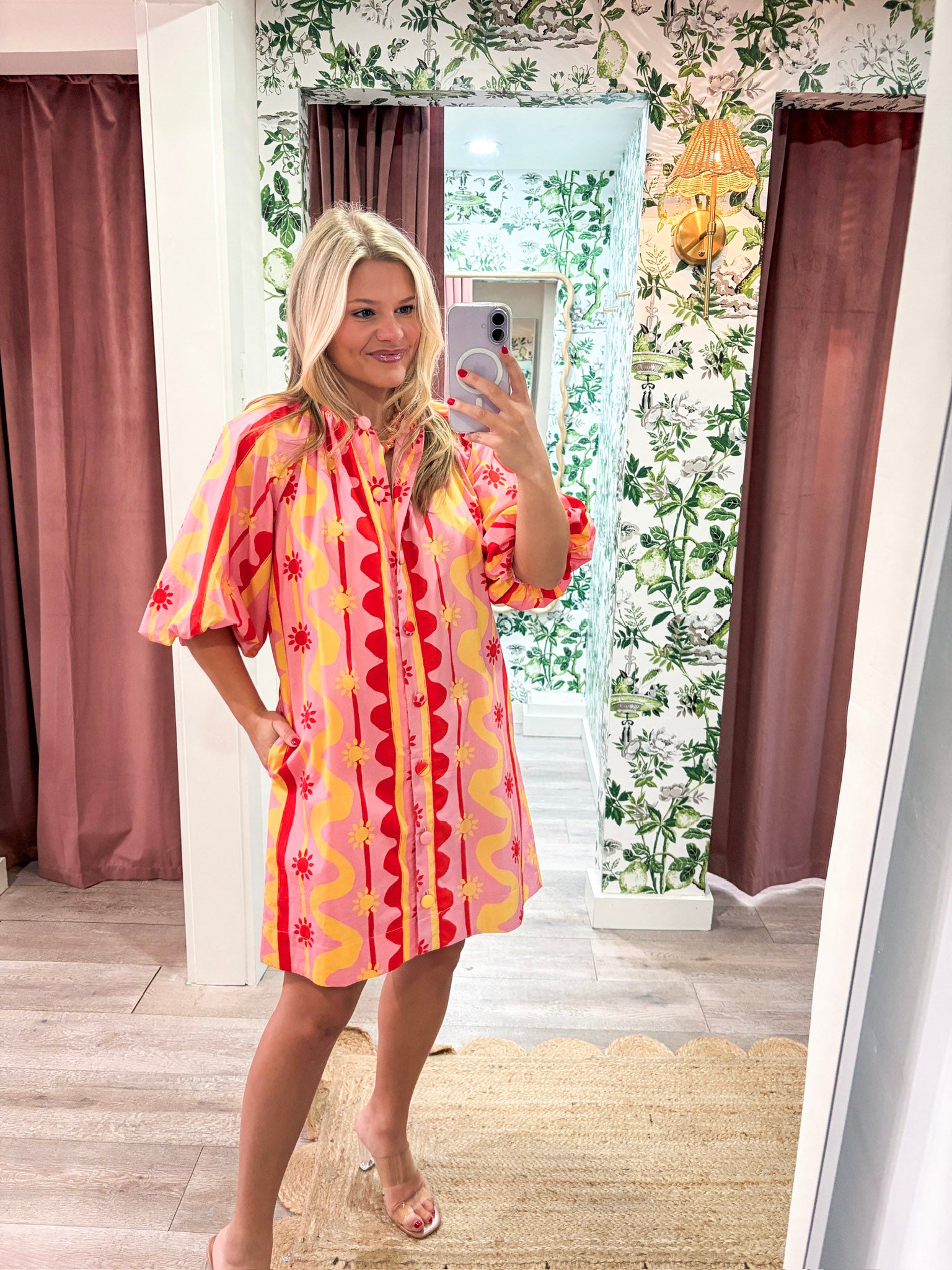 Sun and Wave Mini Dress