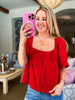 Scarlet Harvest Lace Top