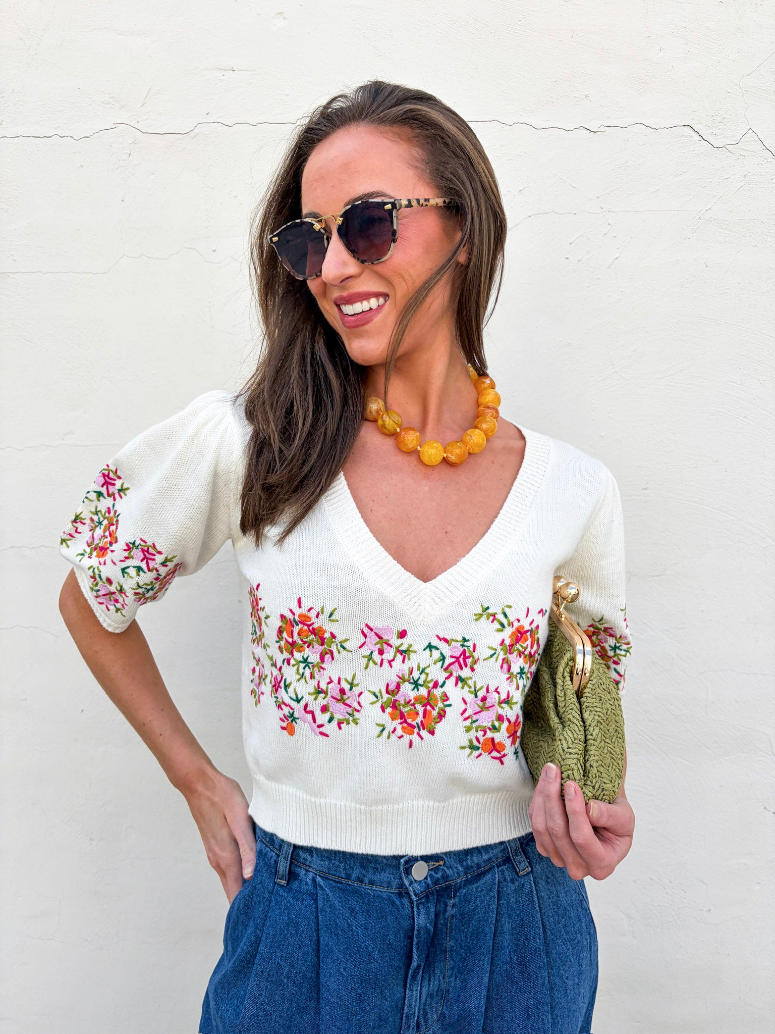 Pretty Little Petals Knit Top