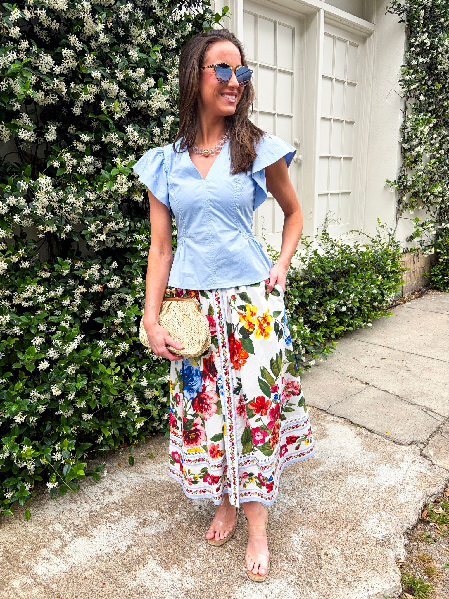 Garden Glow Peplum Top