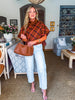 Chain Print Knit Poncho