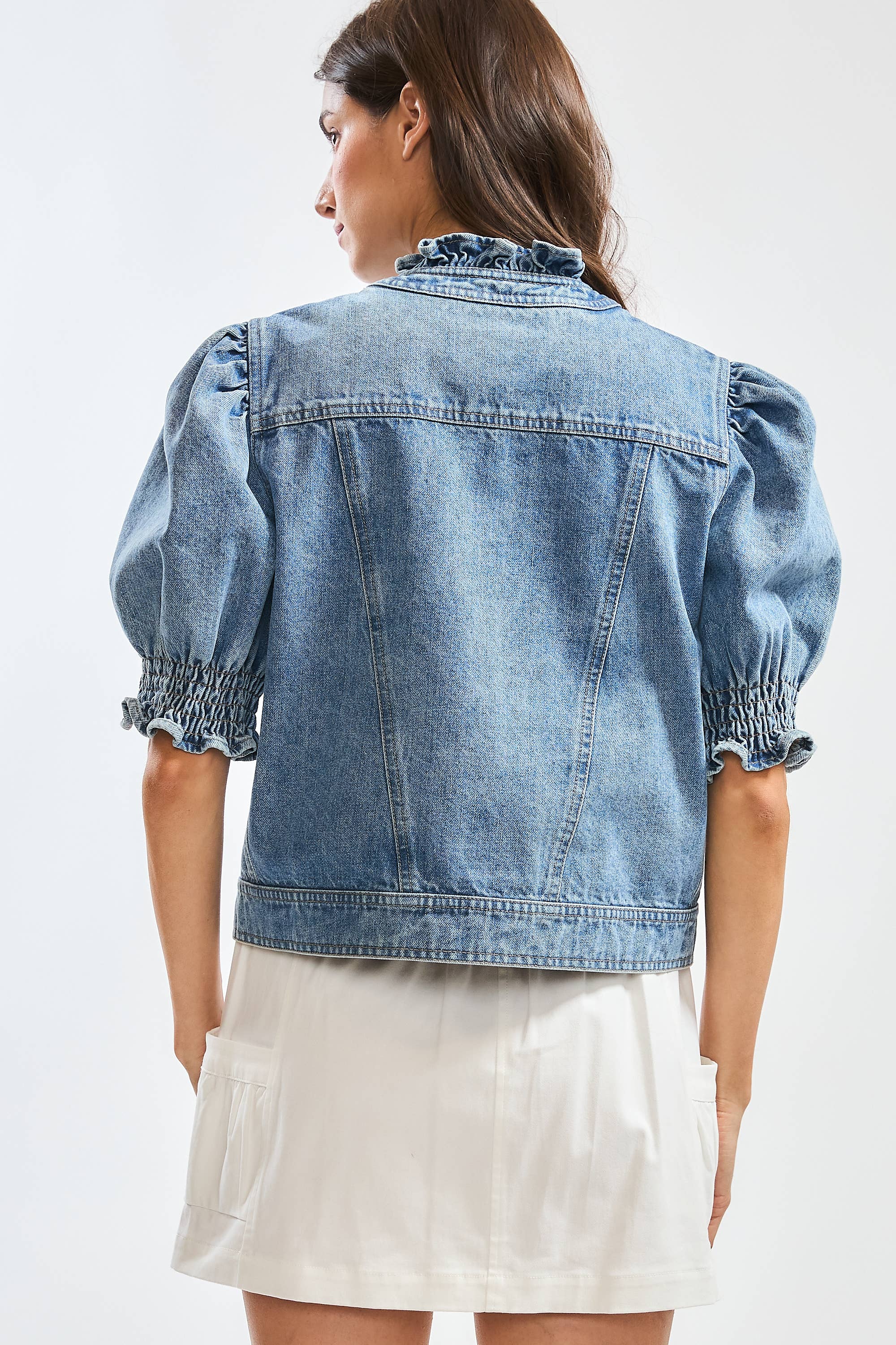Darling Denim Puff Sleeve Jacket