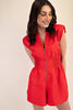 Darling Gaze Romper-Red