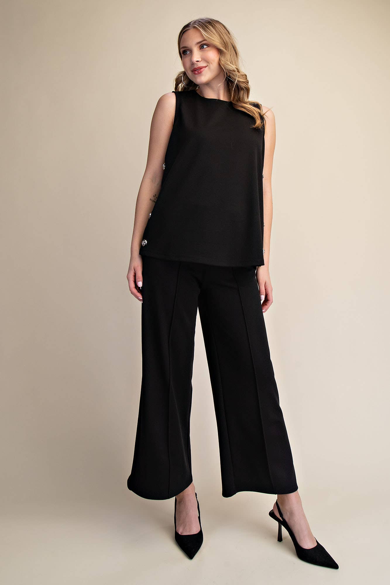 Iris Side Button Tunic