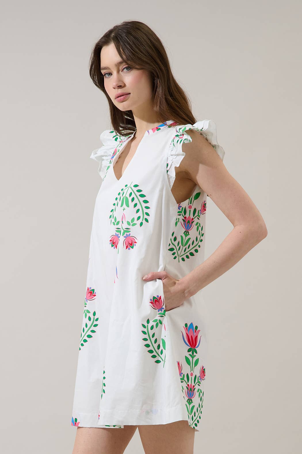 Saury Floral Mini Dress