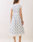 Amber Petal Midi Dress
