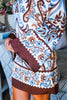 Western Sky Border Mini Dress