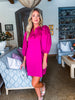 Change of Season Dress-Magenta