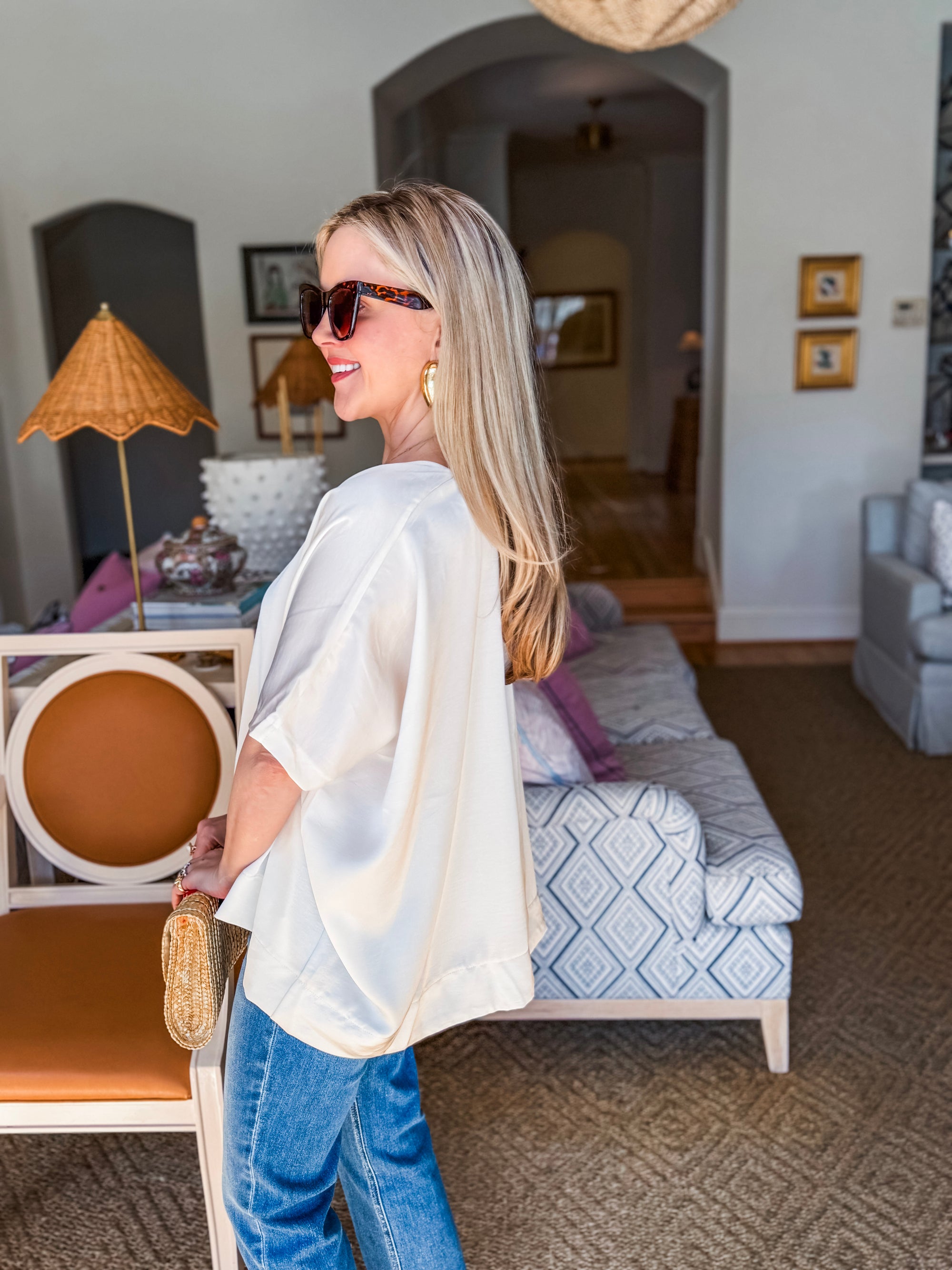 New Favorite Oversized Top-Ivory