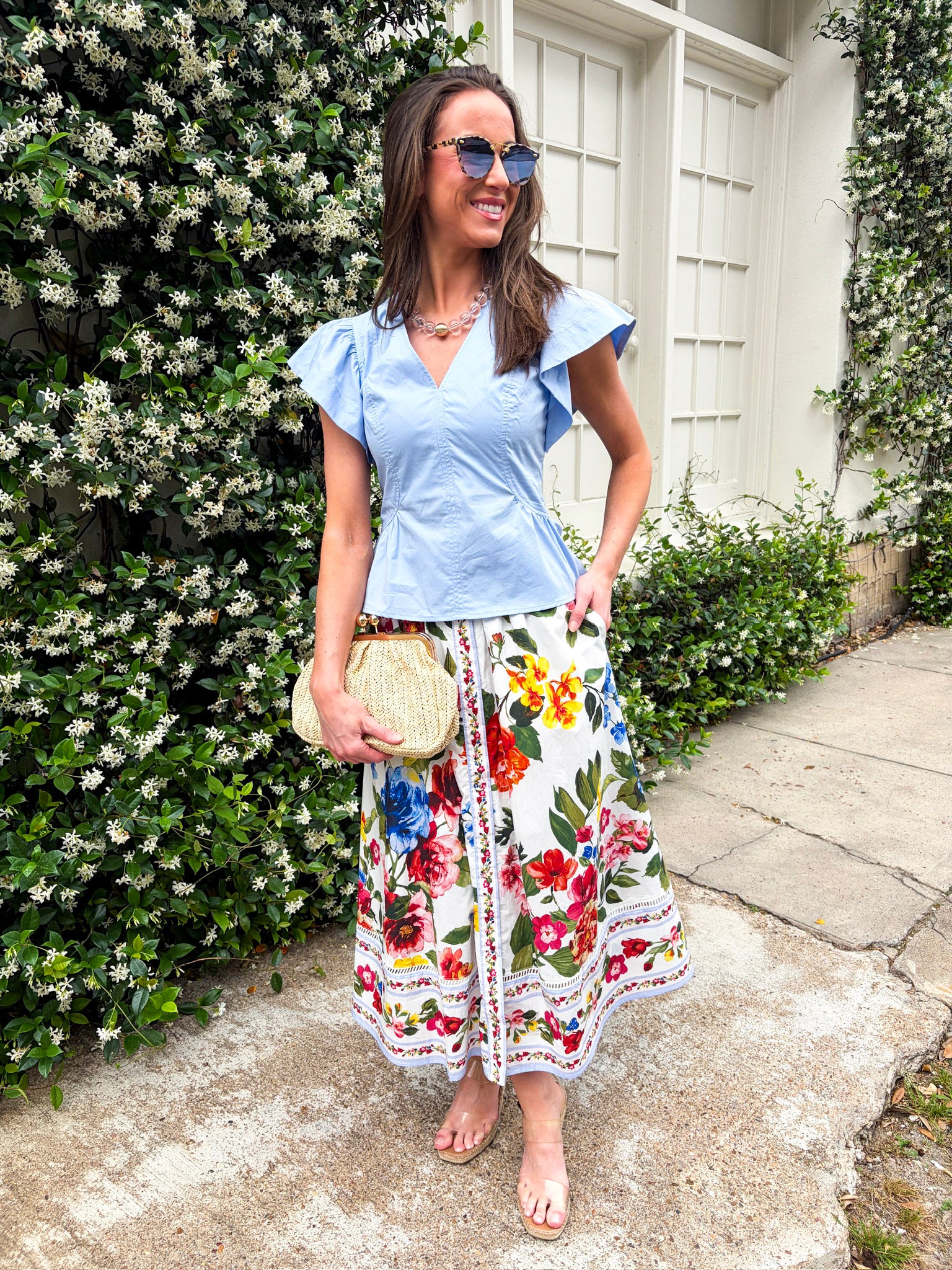 Garden Glow Peplum Top