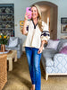 Rosewood Fields Embroidered Top-Ecru