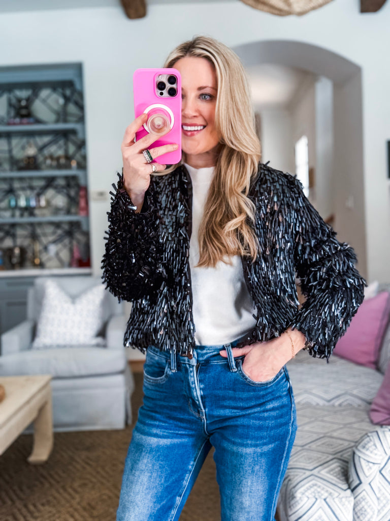 Fancy Flutter Sequin Jacket