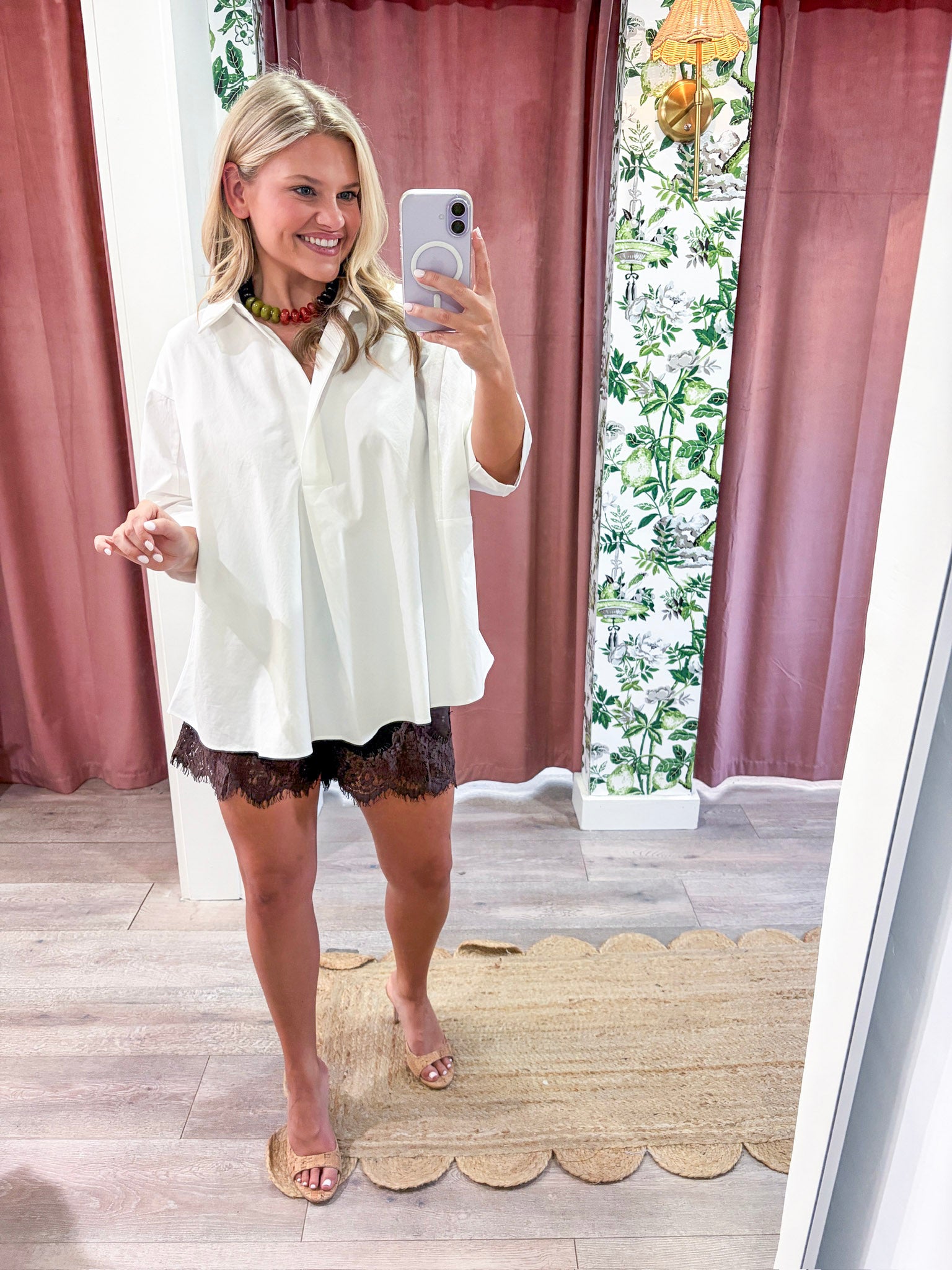 Kaia Oversized Button Down Top