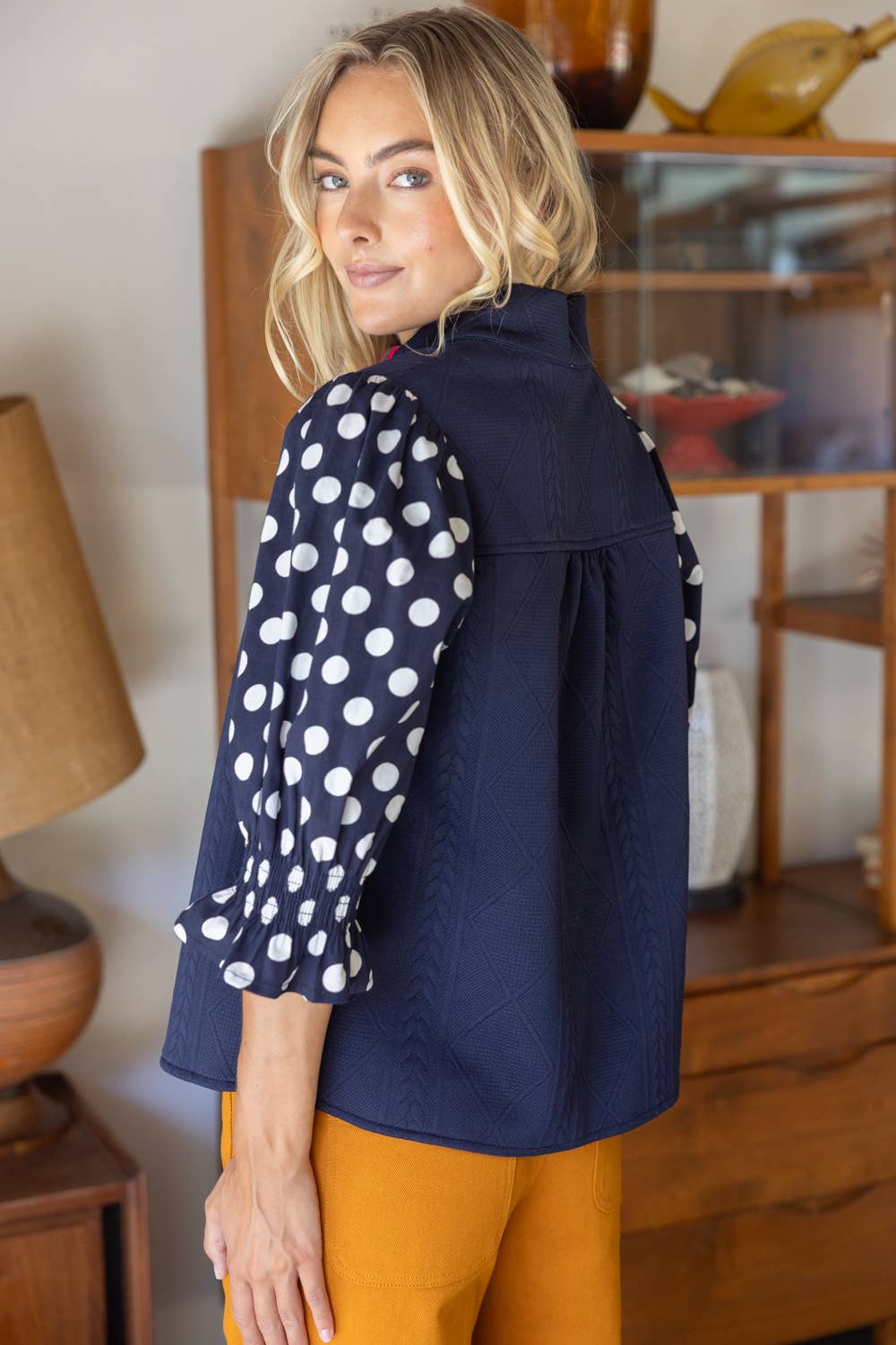 Vivienne Polka Dot Knit Top