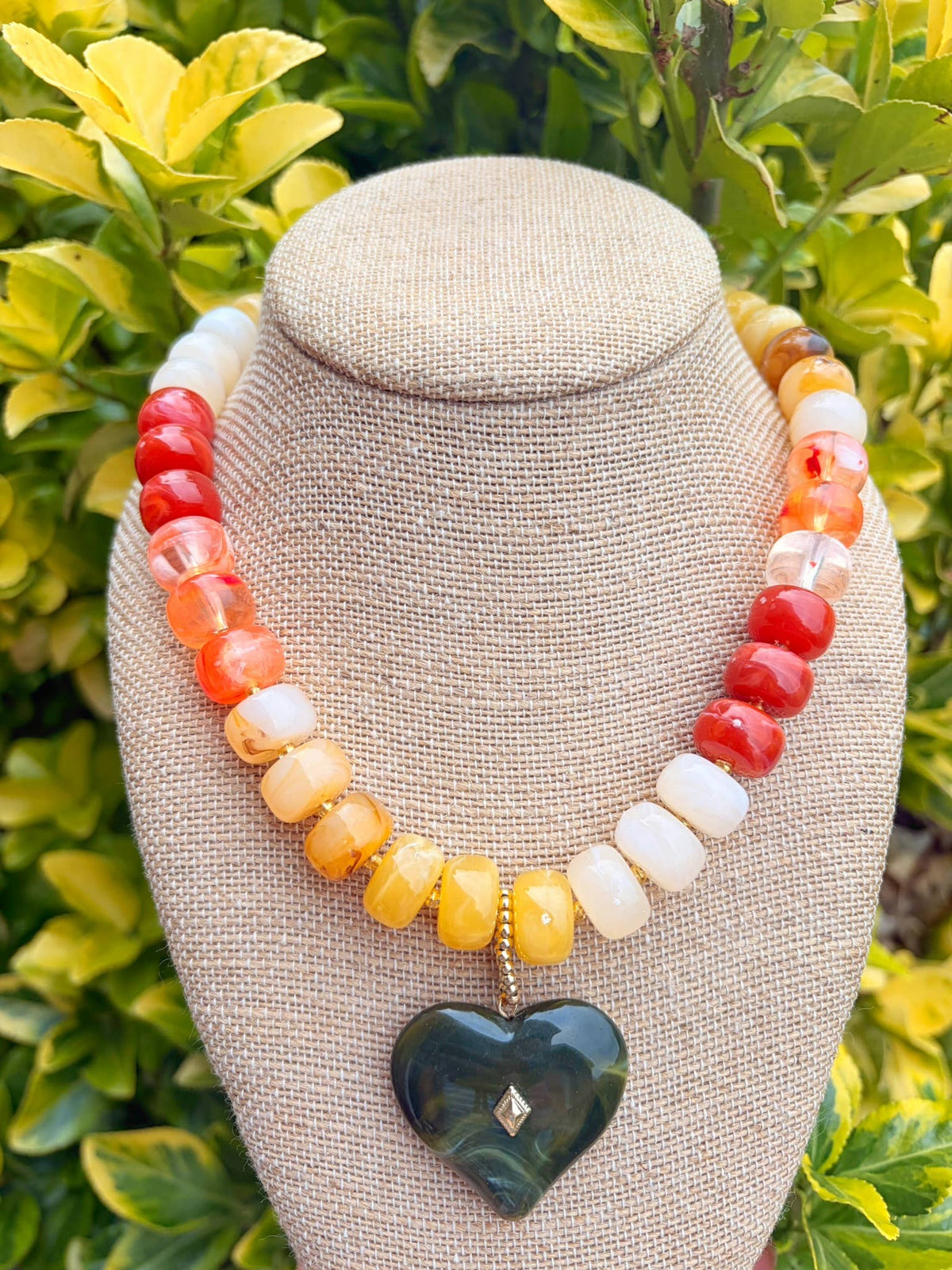 Fall Blend Heart Necklace