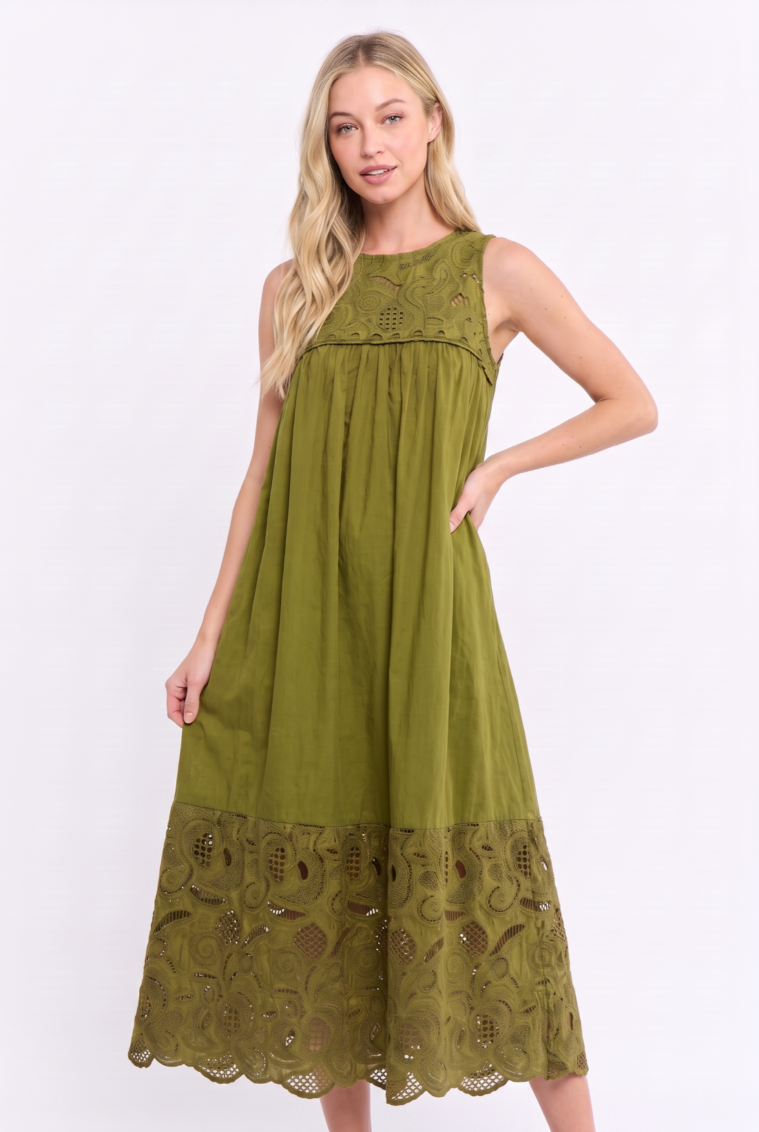 Desert Breeze Lace Maxi Dress-Ferngully