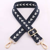 White Arrow Bag Strap-Blue