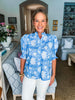 Bluebell Charm Floral Top-Blue