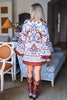 Western Sky Border Mini Dress