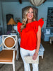 Just My Type Top- Orange
