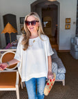 New Favorite Oversized Top-Ivory