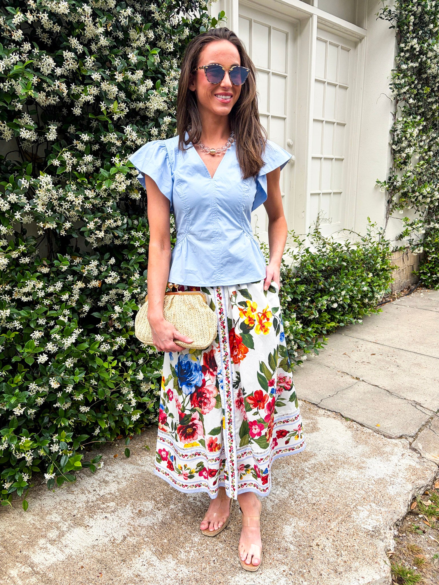Garden Glow Peplum Top