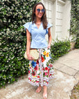 Garden Glow Peplum Top