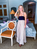 Hailey Maxi Dress-Black/Khaki