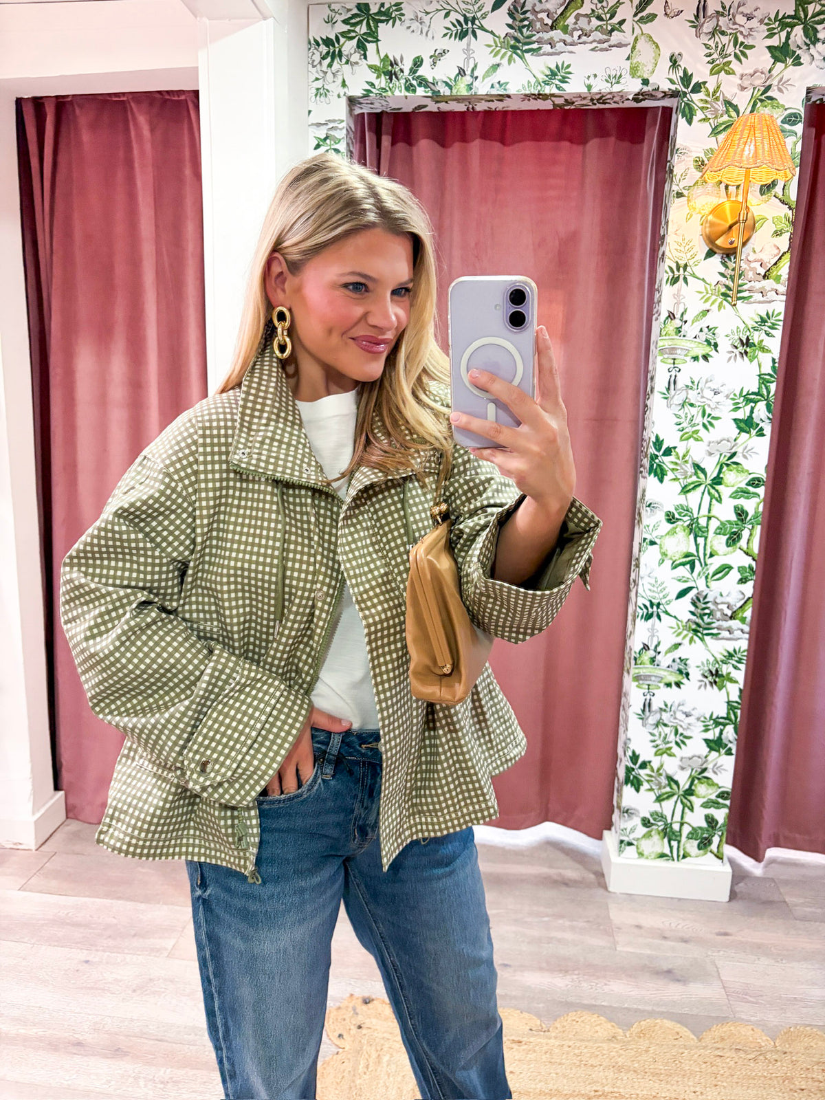 Somewhere Nice Gingham Jacket