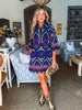 Deco Darling Embroidered Mini Dress