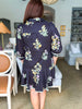 Floral Girl Mini Dress-Black