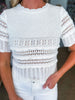Crochet Crush Top-Off White