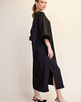 Glam Preview Midi Dress-Black