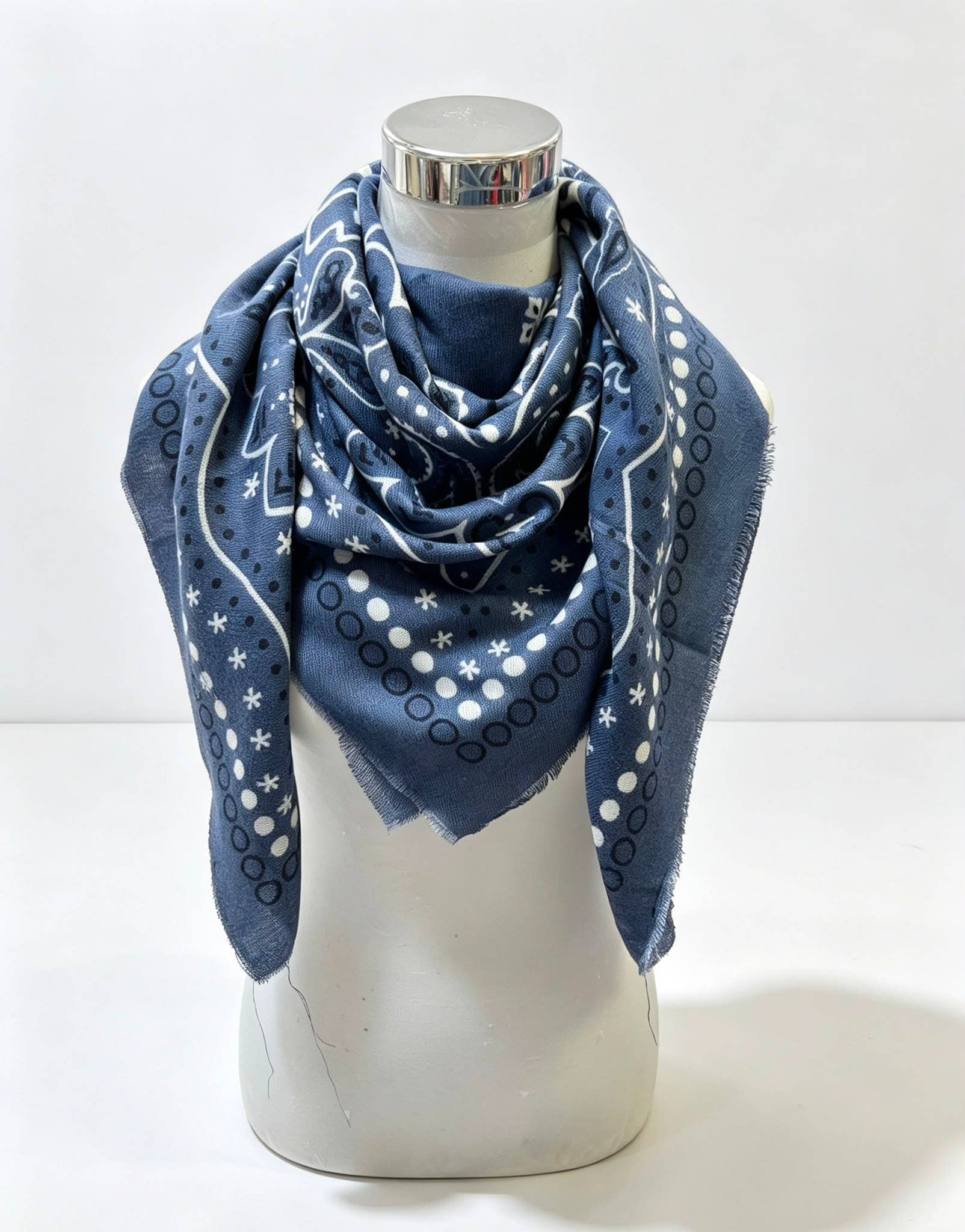 PREORDER: Darling Bandana Scarf-Jean Blue