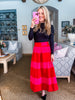 Lolli Striped Midi Skirt