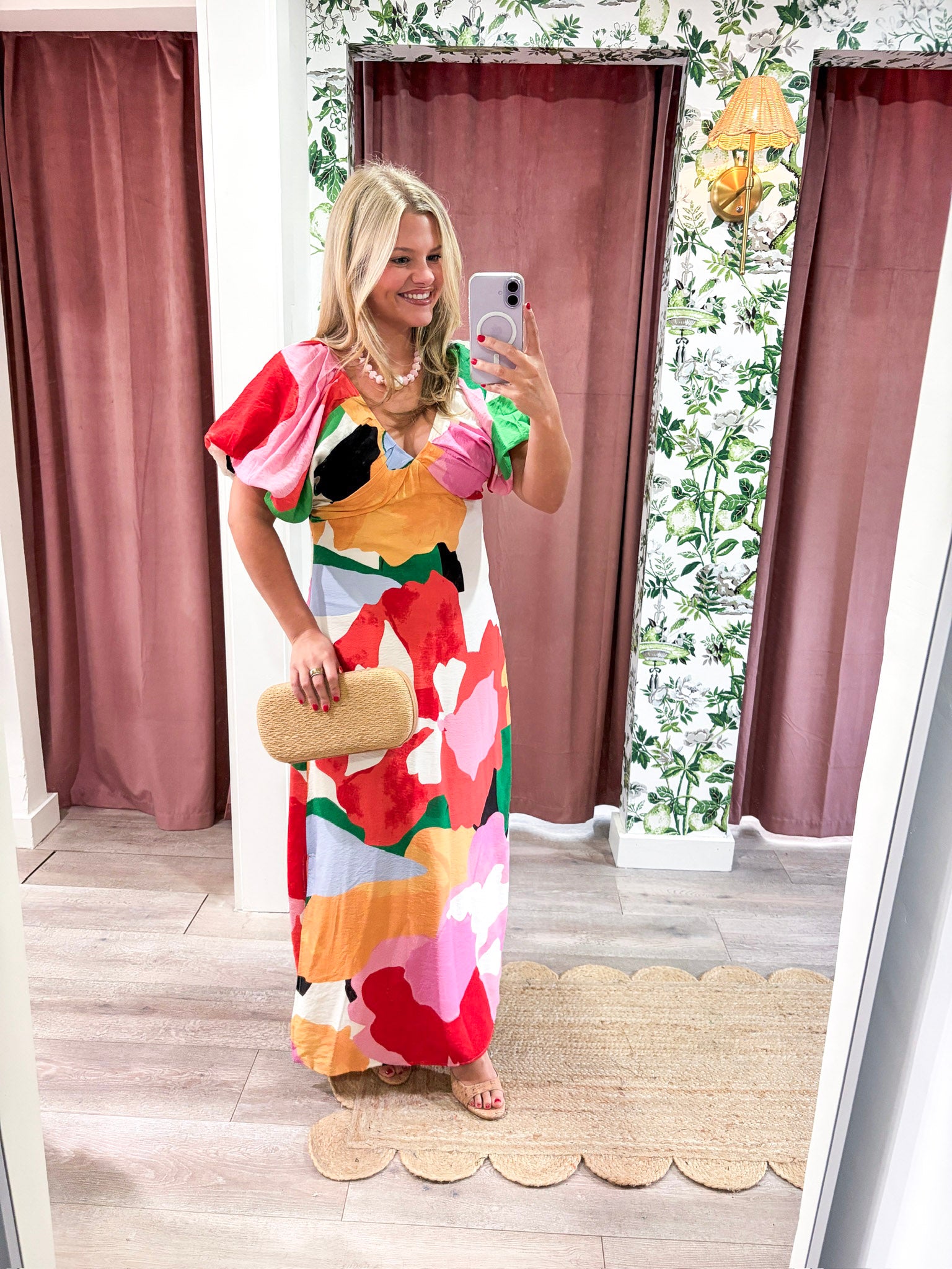 Monaco Puff Sleeve Maxi Dress