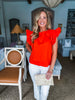 Just My Type Top- Orange