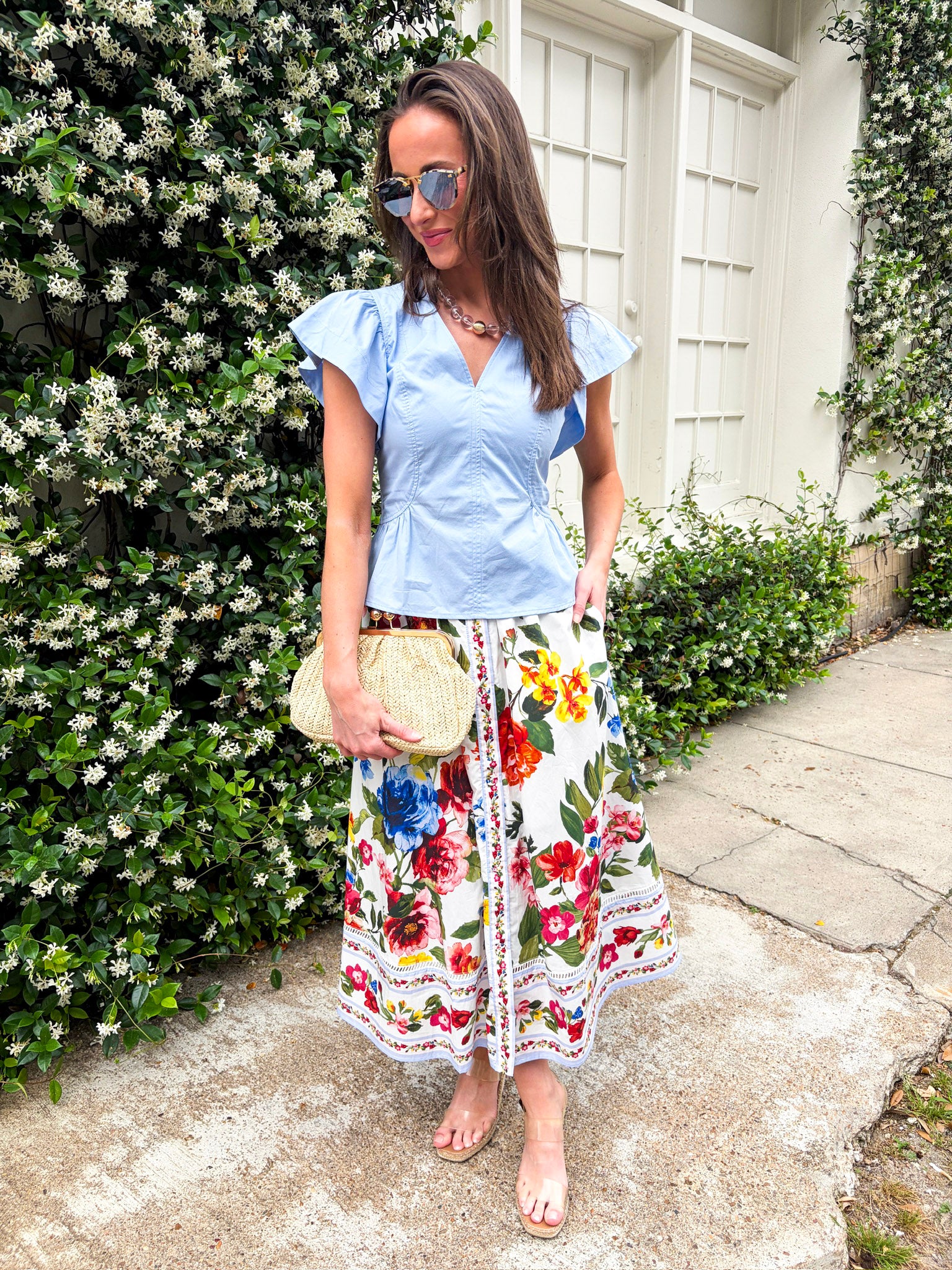Garden Glow Peplum Top