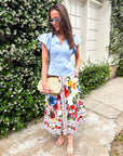 Garden Glow Peplum Top